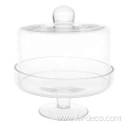 round Glass Cake Dome Cover and glass Stand